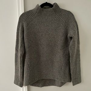 Madewell Gray Northfield Mockneck Sweater